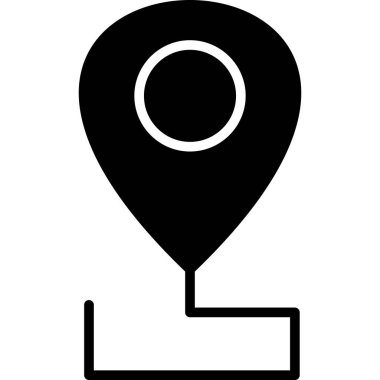 konum pin simgesi, vektör illüstrasyonu