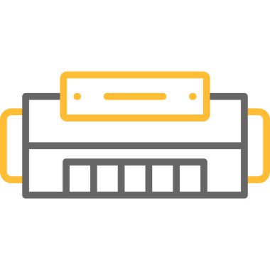 Beyaz arkaplanda sarı pil simgesi izole edildi