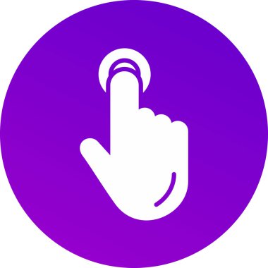 parmak jest simgesi ana hat biçiminde