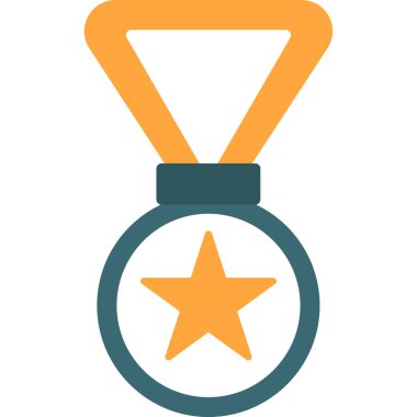 Madalya. Web simgesi basit illüstrasyon