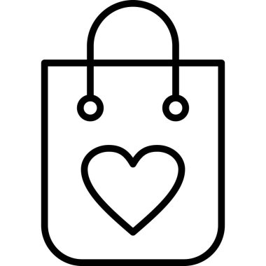 çanta çanta çanta simgesi taslak biçimi