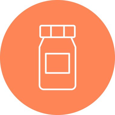 Şişe simgesinin vektör illüstrasyonu