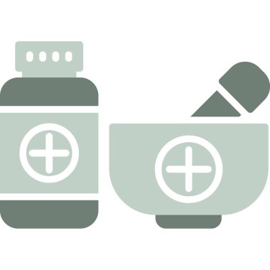 ilaç ve sağlık hizmeti renkli vektör simgesi.