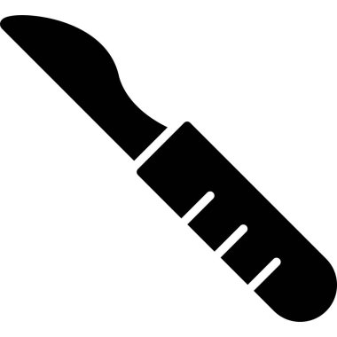 bıçak düz vektör simgesi