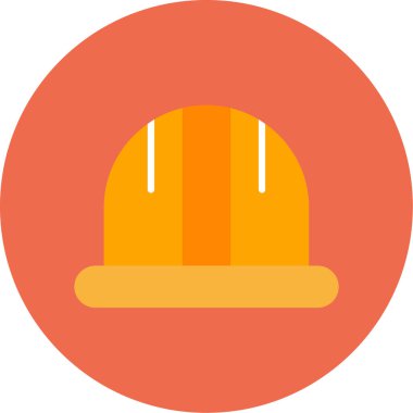 Miğfer. Web simgesi basit illüstrasyon