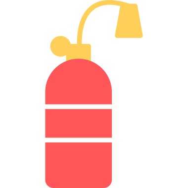 Yangın söndürücü simgesi. Vektör.