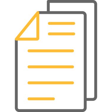 belge simgesi, vektör çizimi