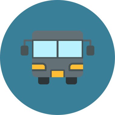 bus simgesi vektör illüstrasyonu