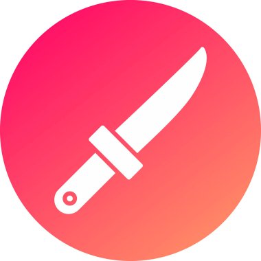 Bıçak simgesi, vektör illüstrasyonu