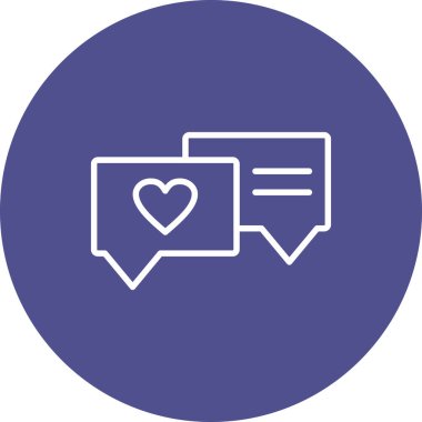 vektör ileti balonu simgesinin