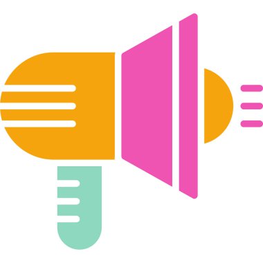 megafon vektör simgesi modern tasarım vektörü grafik çizimi