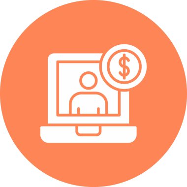 İnternette. Web simgesi basit tasarım