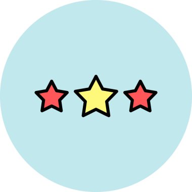 yıldız simgesi vektör illüstrasyonu