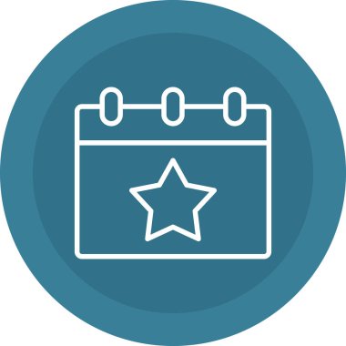 vektör Takvimi Simgesi illüstrasyonu