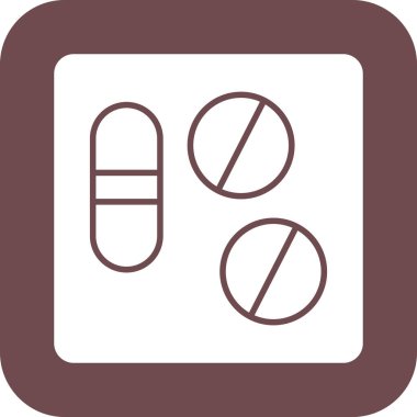 İlaç ikonu, vektör illüstrasyonu. düz tasarım biçimi