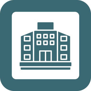 bina simgesi, vektör illüstrasyonu