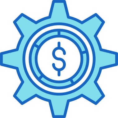 Dolar. Web simgesi vektör illüstrasyonu