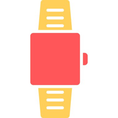 Kol saati düz vektör simgesi