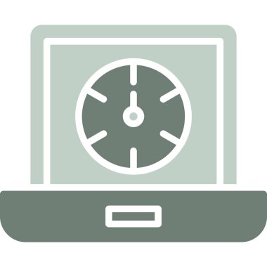 Bilgisayar. Web simgesi basit illüstrasyon