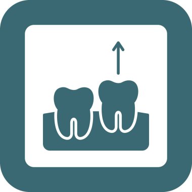 Diş. Web simgesi basit illüstrasyon
