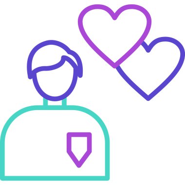 çift kalp aşk simgesi ana hatlarıyla