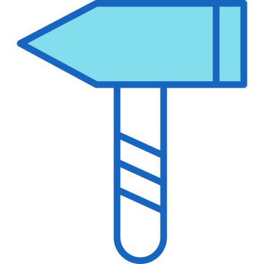 Çekiç. Web simgesi basit illüstrasyon