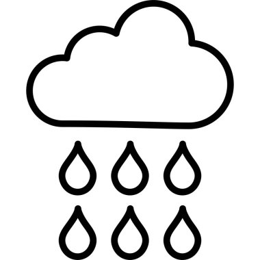 bulut yağmur simgesi, özet biçimi