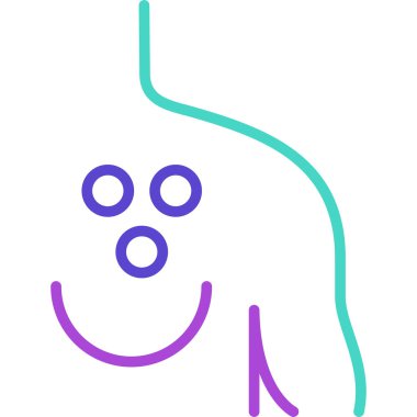 Bebeğim. Web simgesi basit illüstrasyon