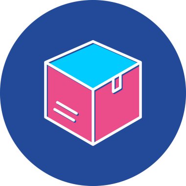 vektör kutusu simgesi, vektör illüstrasyonu