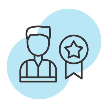 İnsan simgesinin vektör illüstrasyonu