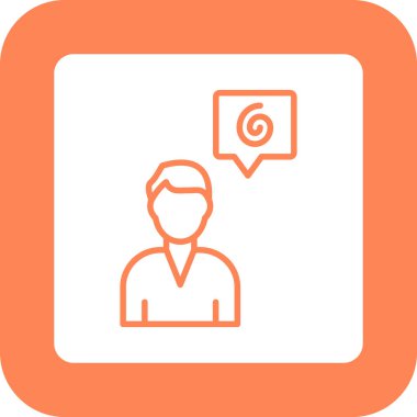 Sohbet simgesinin vektör illüstrasyonu