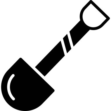 Tek bir balta simgesinin vektör illüstrasyonu