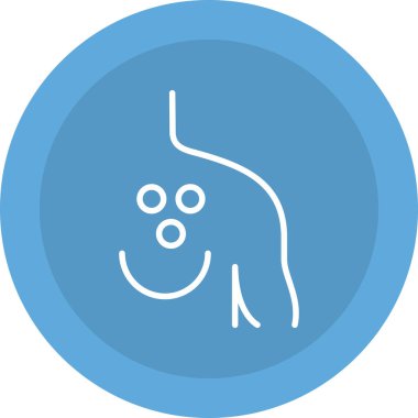 Bir köpek simgesinin vektör illüstrasyonu