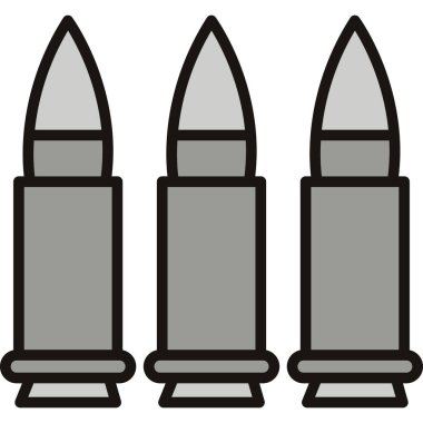 mühimmat mühimmat mermileri ana hatlar biçiminde simge