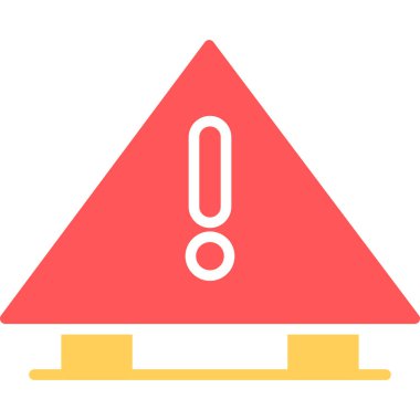 Alarm tehlike simgesi düz biçimli