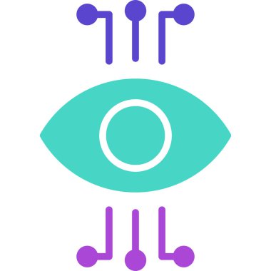 göz vektör simgesi modern basit illüstrasyon