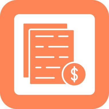 para vektörü renk çizgisi simgesi