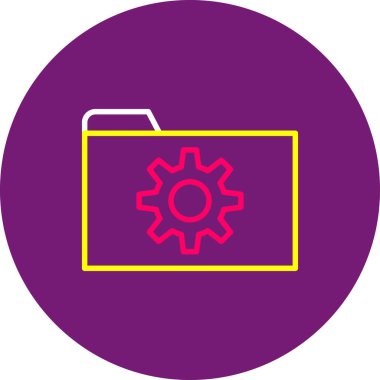 dişli simgesi vektör illüstrasyonu