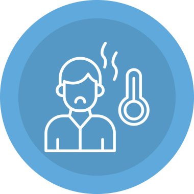 Adamım. Web simgesi basit illüstrasyon