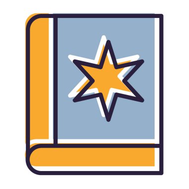 kitap simgesi vektör illüstrasyonu