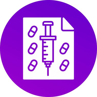 Şırınga ikonu vektör çizimi