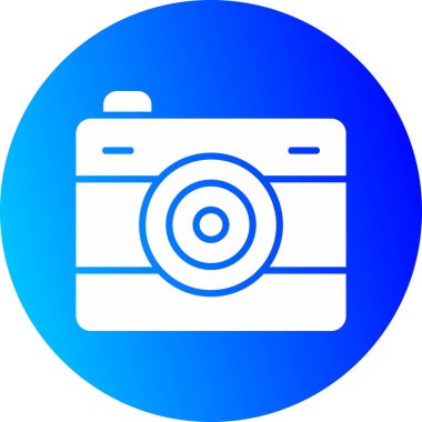 Kamera. Web simgesi basit illüstrasyon