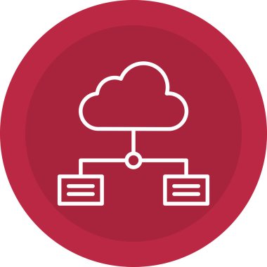 bulut hesaplama vektörü sembol tasarımı