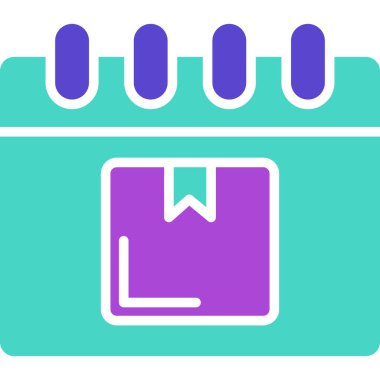 Takvim web simgesi basit illüstrasyon