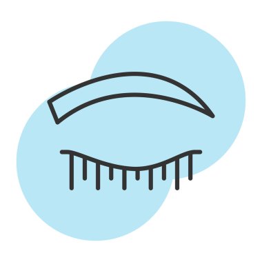 bir fırça ile mavi ve beyaz çizgi resim simgesi