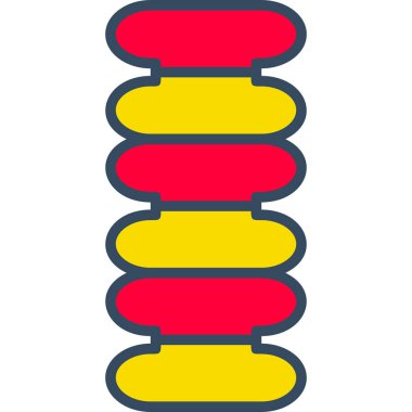 Bir karikatür Noel ağacının vektör çizimi