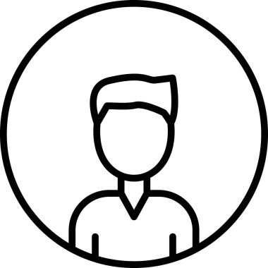 İnsan simgesinin vektör illüstrasyonu