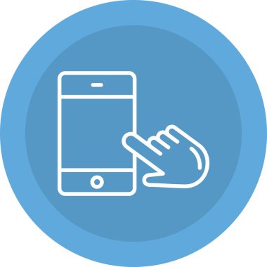 akıllı telefon simgesi vektör illüstrasyonu