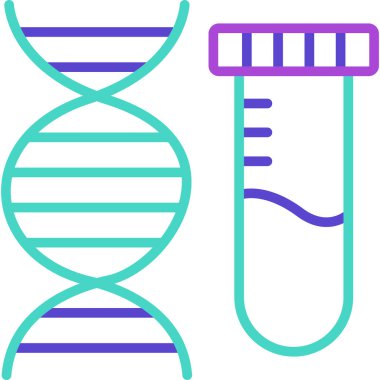 Düz biçimli DNA molekülü DNA simgesi