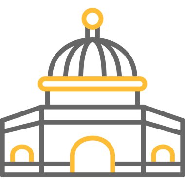 Cami. Web simgesi basit illüstrasyon